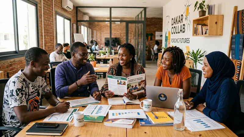Équipe et mentors sénégalais en collaboration